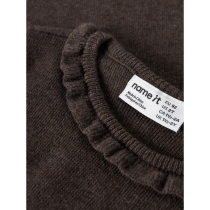 NAME IT Striktrøje Nalie Chocolate Plum
